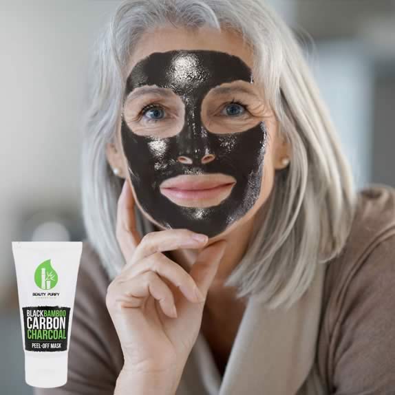 Crna peel-off maska za lice s aktivnim ugljenom - Beauty Purify Essentials